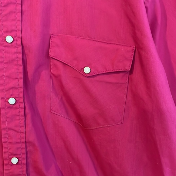 Vintage Saddlebrook Western wear size large burgundy, western shirt - Picture 2 of 11